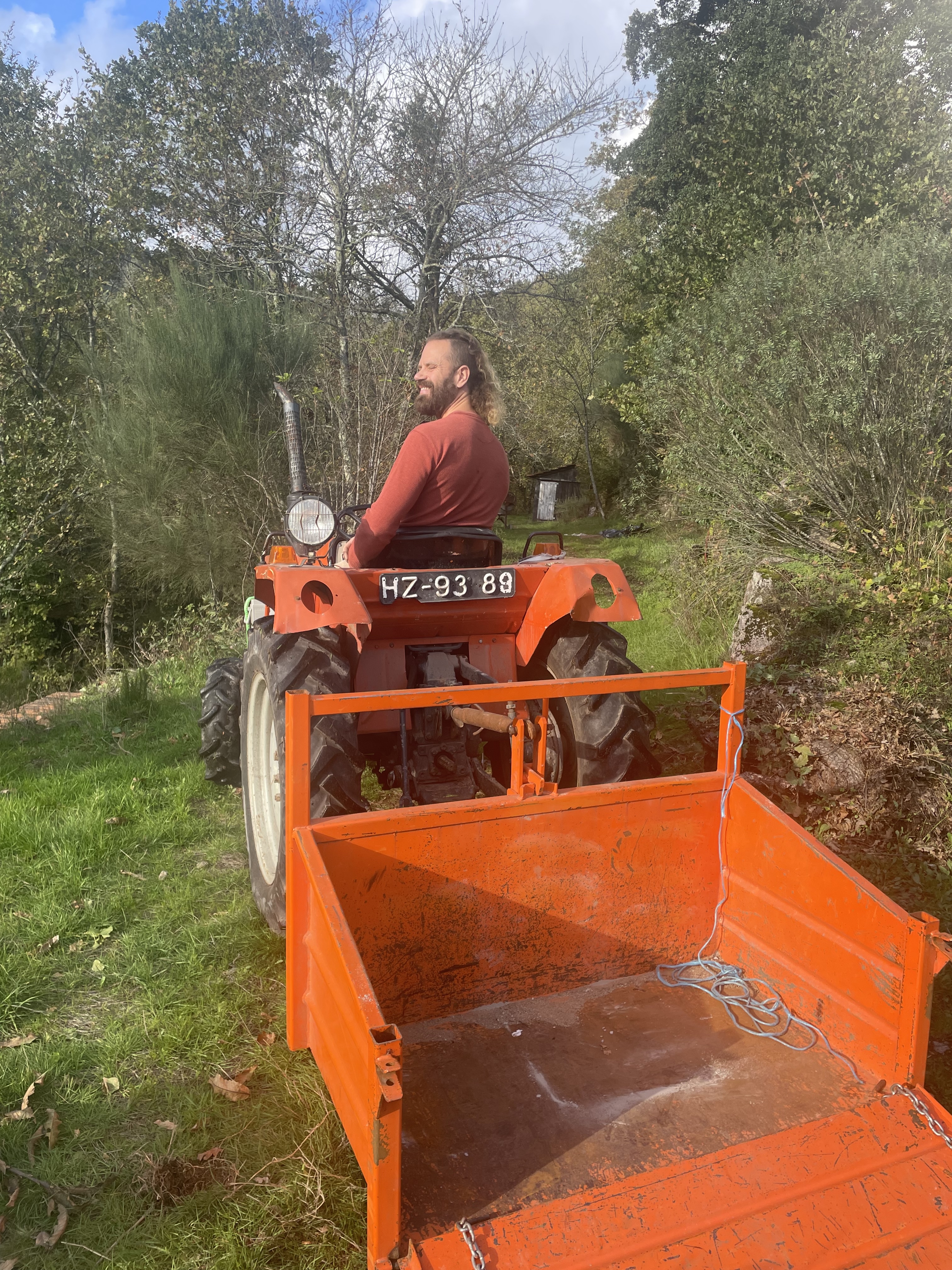 Dr. Truman with the Little Orange Kubota